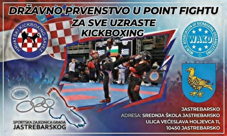 Poster natjecanja Prvenstvo Hrvatske u disciplini point fighting 2026