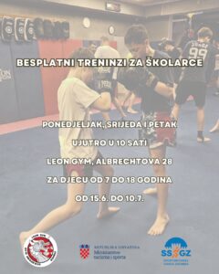 Besplatni treninzi za školarce u Leon Gymu od 15. lipnja do 10. srpnja, ponedjeljkom, srijedom i petkom u 10 sati.