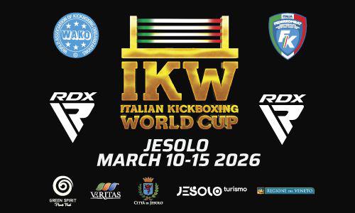Poster natjecanja WAKO WORLD CUP ITALY 2026